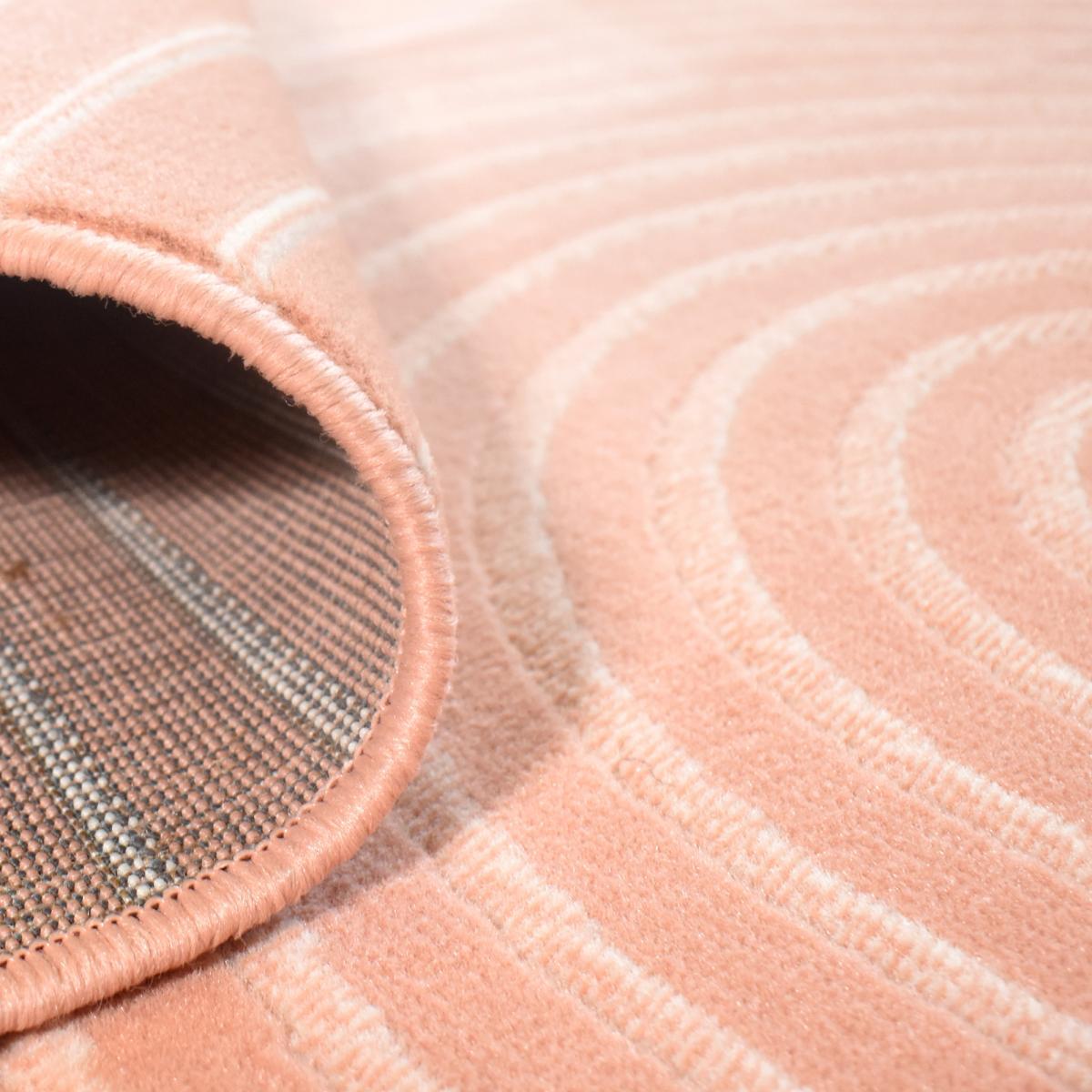 Tapis salon et chambre tissé motif arc-en-ciel SUDU