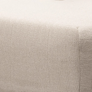NALA - Canapé panoramique gauche 5 places en tissu beige
