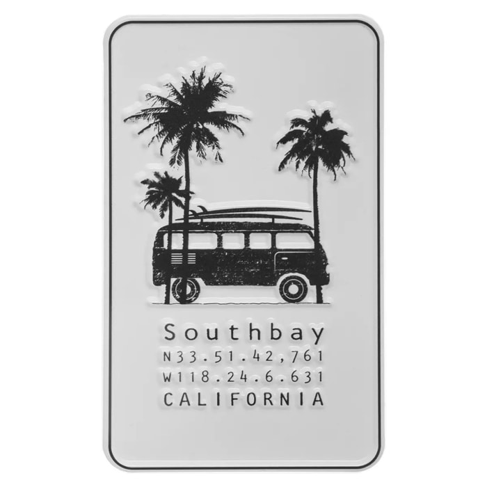 Déco murale "South" - métal - 20x12 cm
