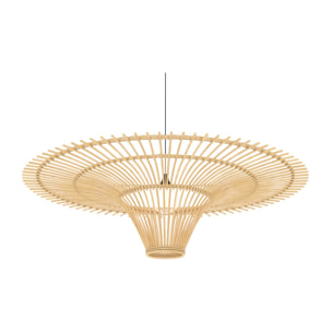 Abat-jour D120,5 cm en rotin naturel - Olga