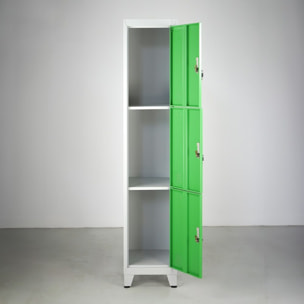 Armadietto in metallo 3 ante verde