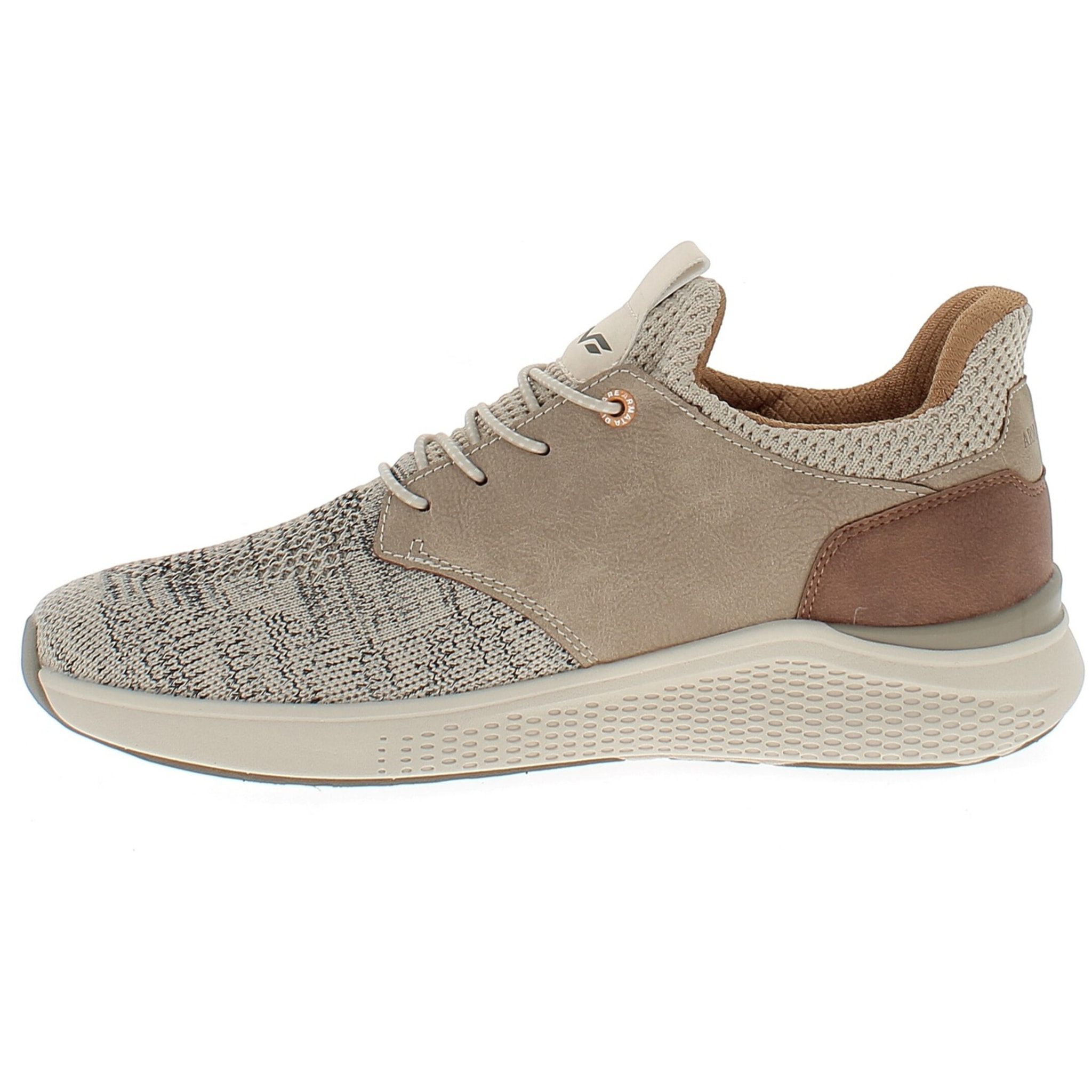Armata di Mare Scarpe Uomo Sneakers Casual Stringate con Soletta Rimovibile in Memory Foam AMU 1N951 Beige