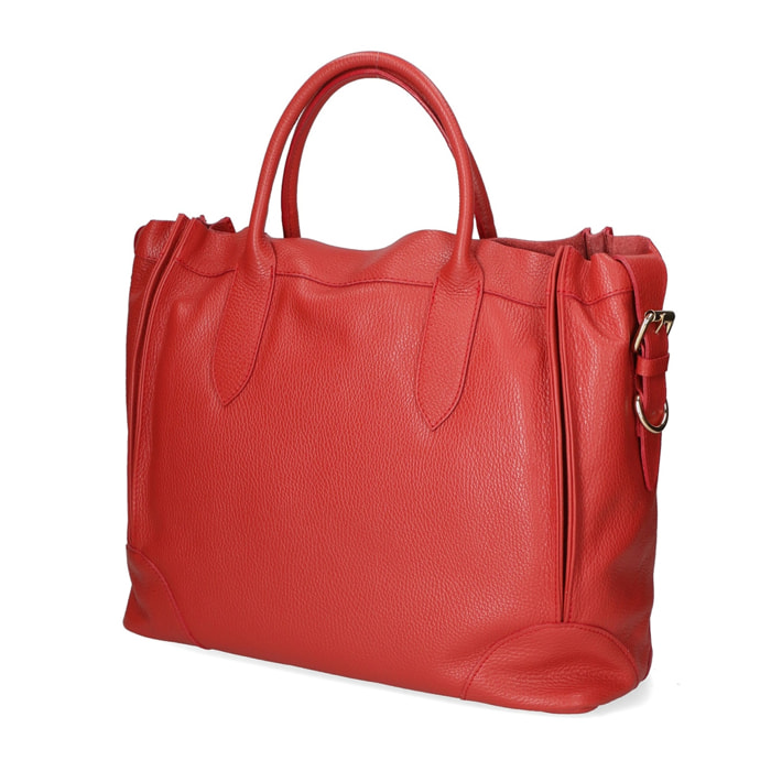 Borsa a mano da donna - Modello Doralice - Vera pelle - 38.0 x 31.0 x 17.0 cm