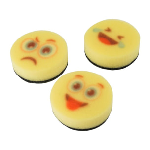 Lot de 3 éponges de vaisselle motifs emoji Fackelmann Tecno