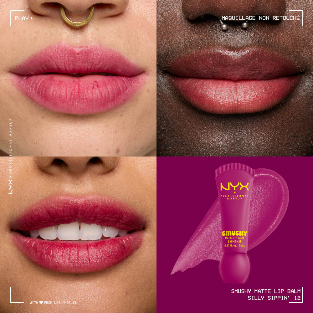 NYX Professional Makeup Smushy baume à lèvres teinté Silly Sippin'