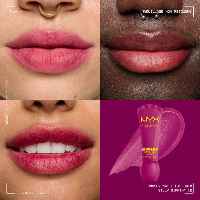 NYX Professional Makeup Smushy baume à lèvres teinté Silly Sippin'