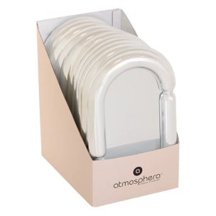 Miroir à poser Sky H.30cm plastique argent