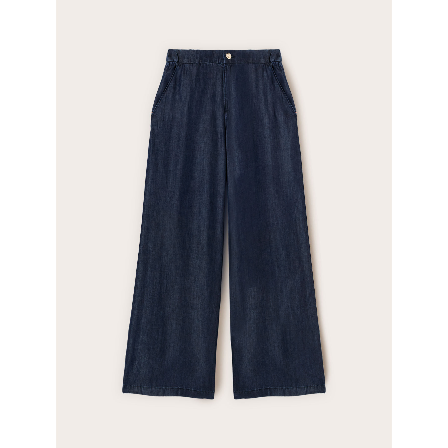 Motivi - Jeans palazzo in denim lyocell - Blu