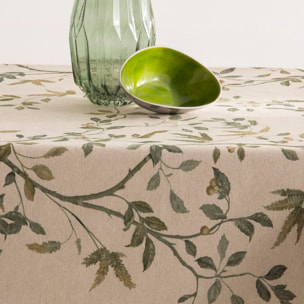 Nappe anti-tâches lin combiné ZARZA VERDE