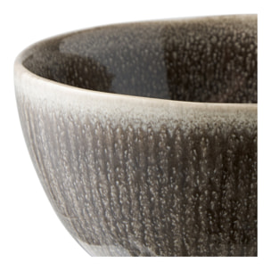 Set 4 ciotole Viola in stoneware grigio ø14,5x7,5 cm