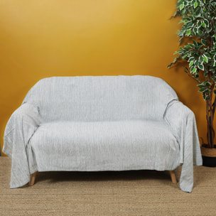 Jete De Canape Gris Clair 170x250cm