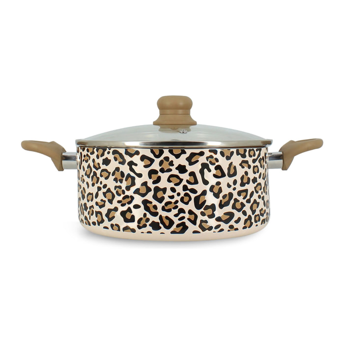 Faitout en aluminium 24cm léopard - tous feux  LEOPARD