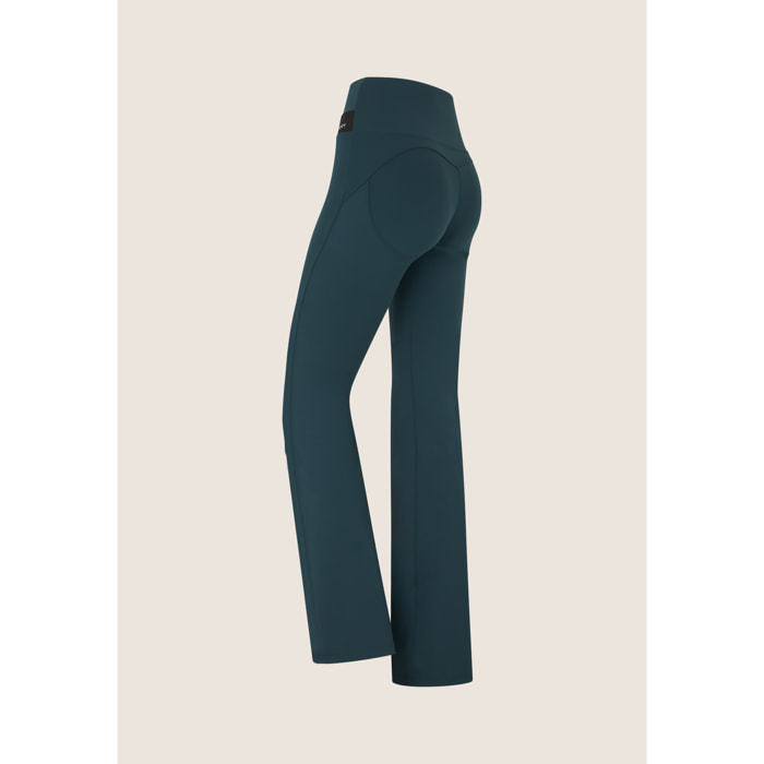 Leggings flare WR.UP CORE vita altissima inserti a contrasto