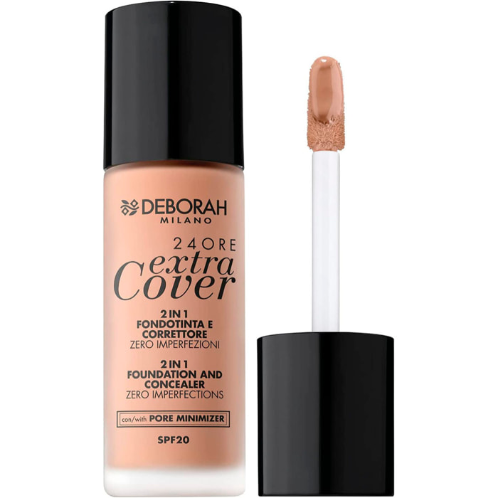 DEBORAH - Fondotinta 24 Ore Extra Cover - Donna - 30 ML - 04 Apricot