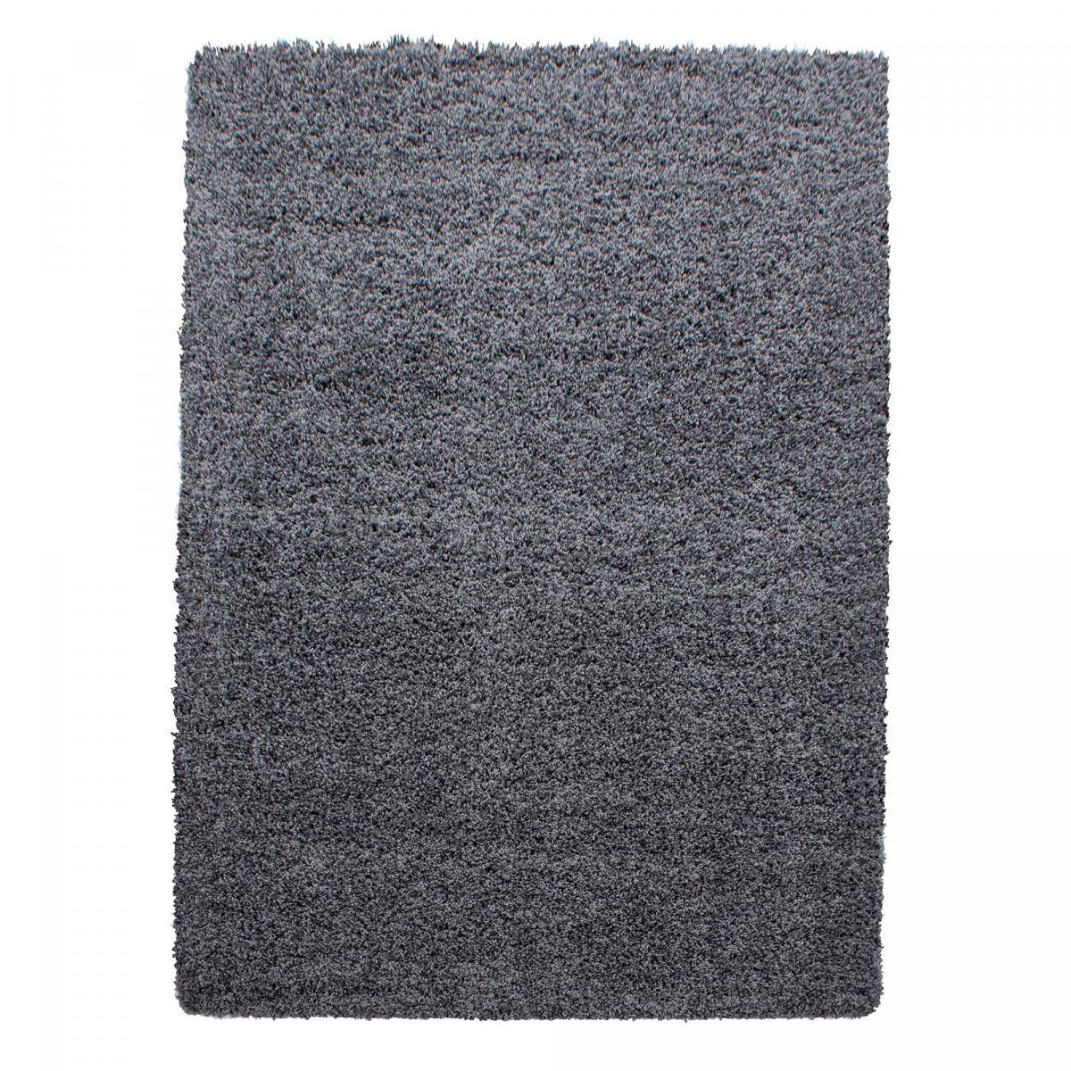 Tapis poils longs shaggy tissé motif uni ZASIVE