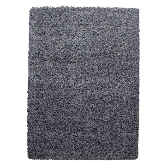 Tapis poils longs shaggy tissé motif uni ZASIVE