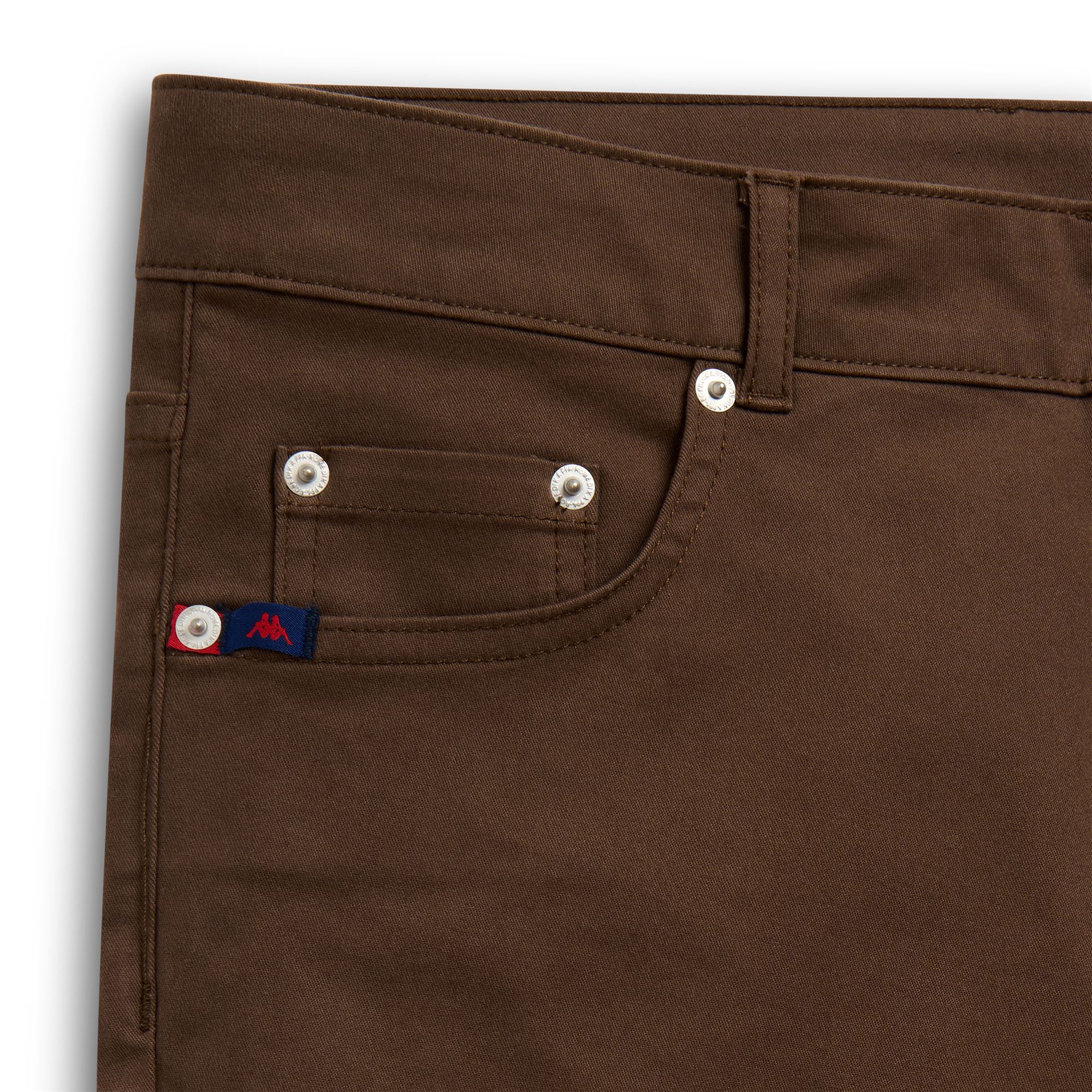 Kappa - Pantaloni Uomo Marrone - Jorman Comfort Peached Gabardine