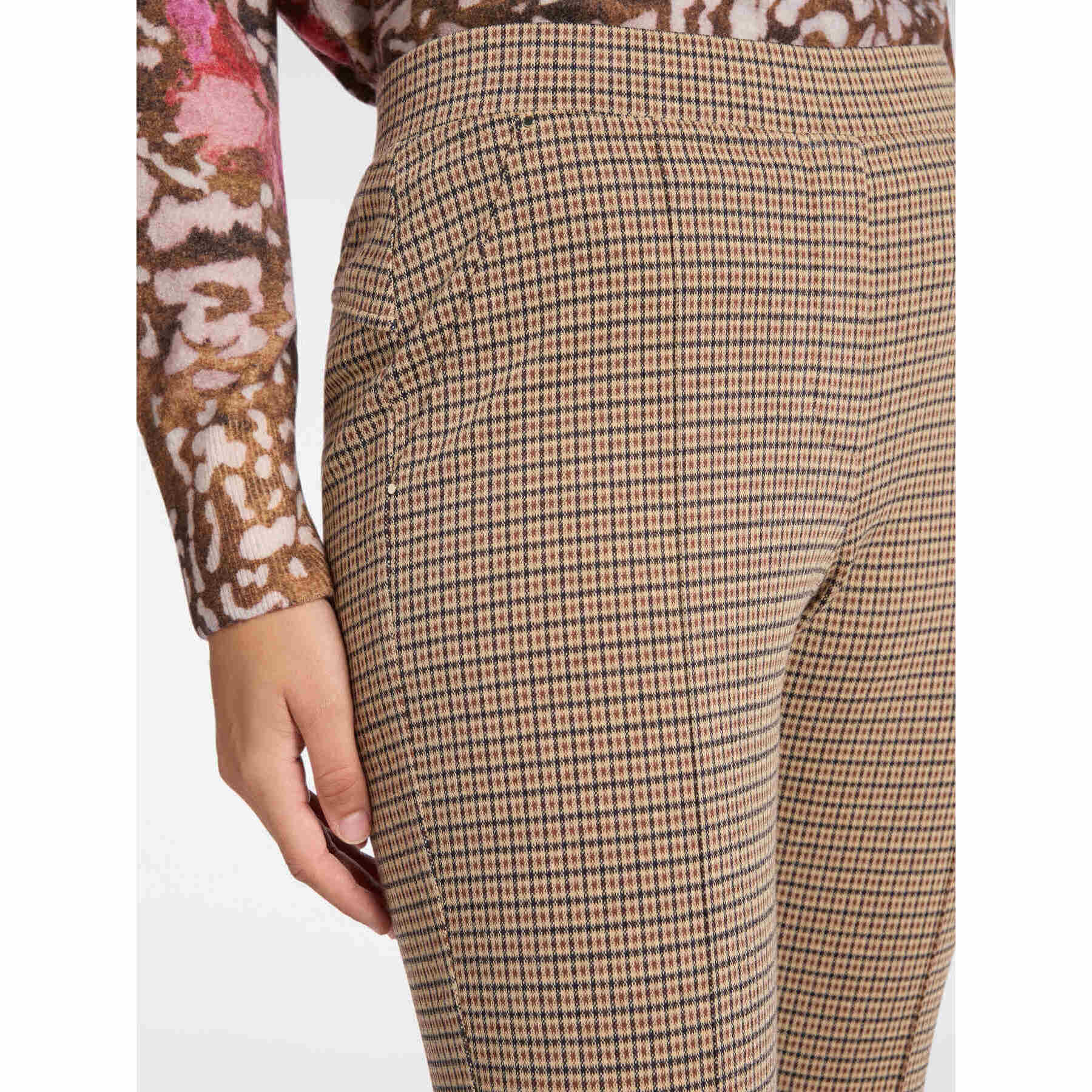 Elena Mirò - Jeggings de jacquard tipo pull-on - Beige