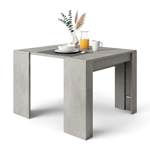 Mesa consola extensible Denis en cemento 50-235 cm Cemento