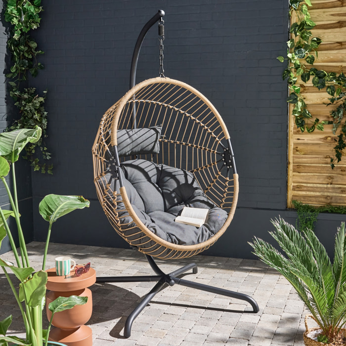 Oeuf suspendu acier coussin inclus CASSIS