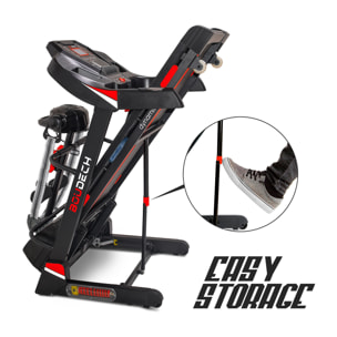 DYNAMIC - Tapis Roulant Elettrico Pieghevole 2200W inclinazione automatica, sospensioni ammortizzate autolubrificazione app system