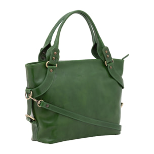 Borsa a mano  da donna In Vera pelle Made in Italy 43x28x12 cm