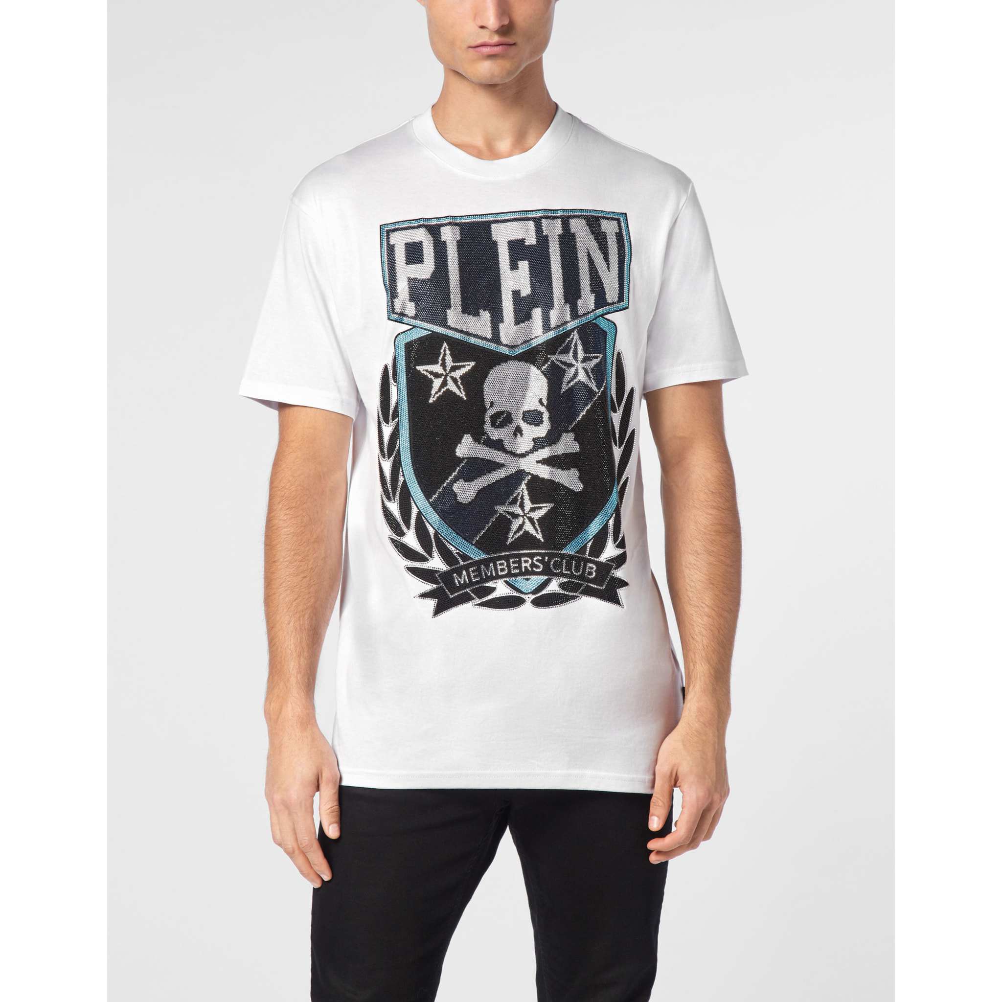 PHILIPP PLEIN Maglietta a girocollo SKULL&BONES