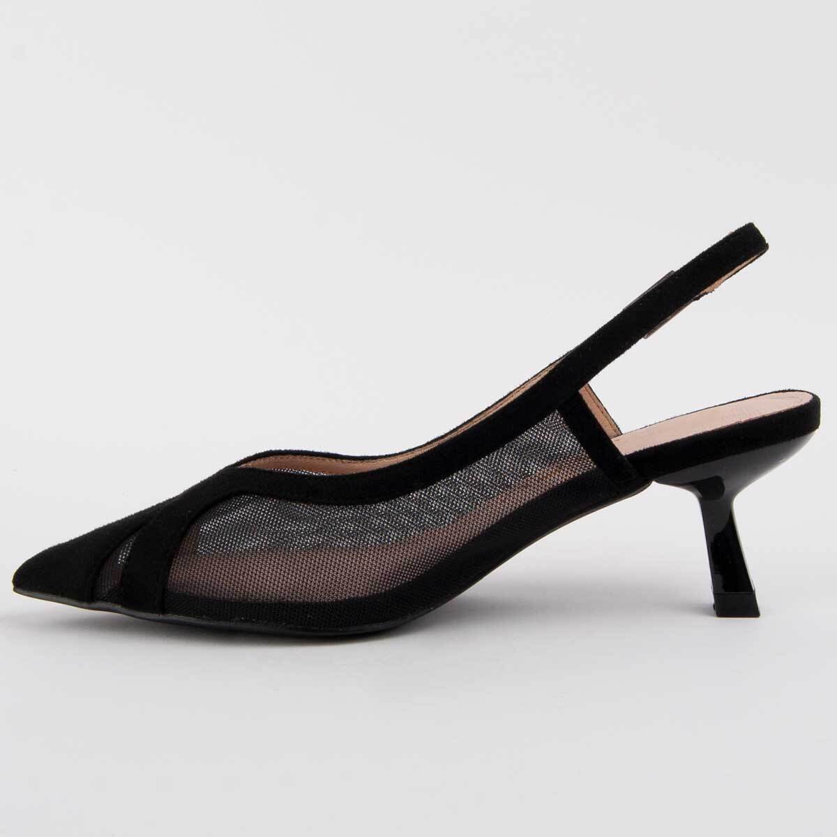Zapato De Tacón - Negro - Altura: 4 Cm