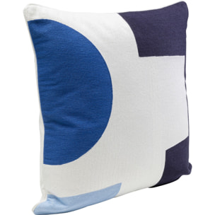 Coussin Forma bleu et blanc Kare Design