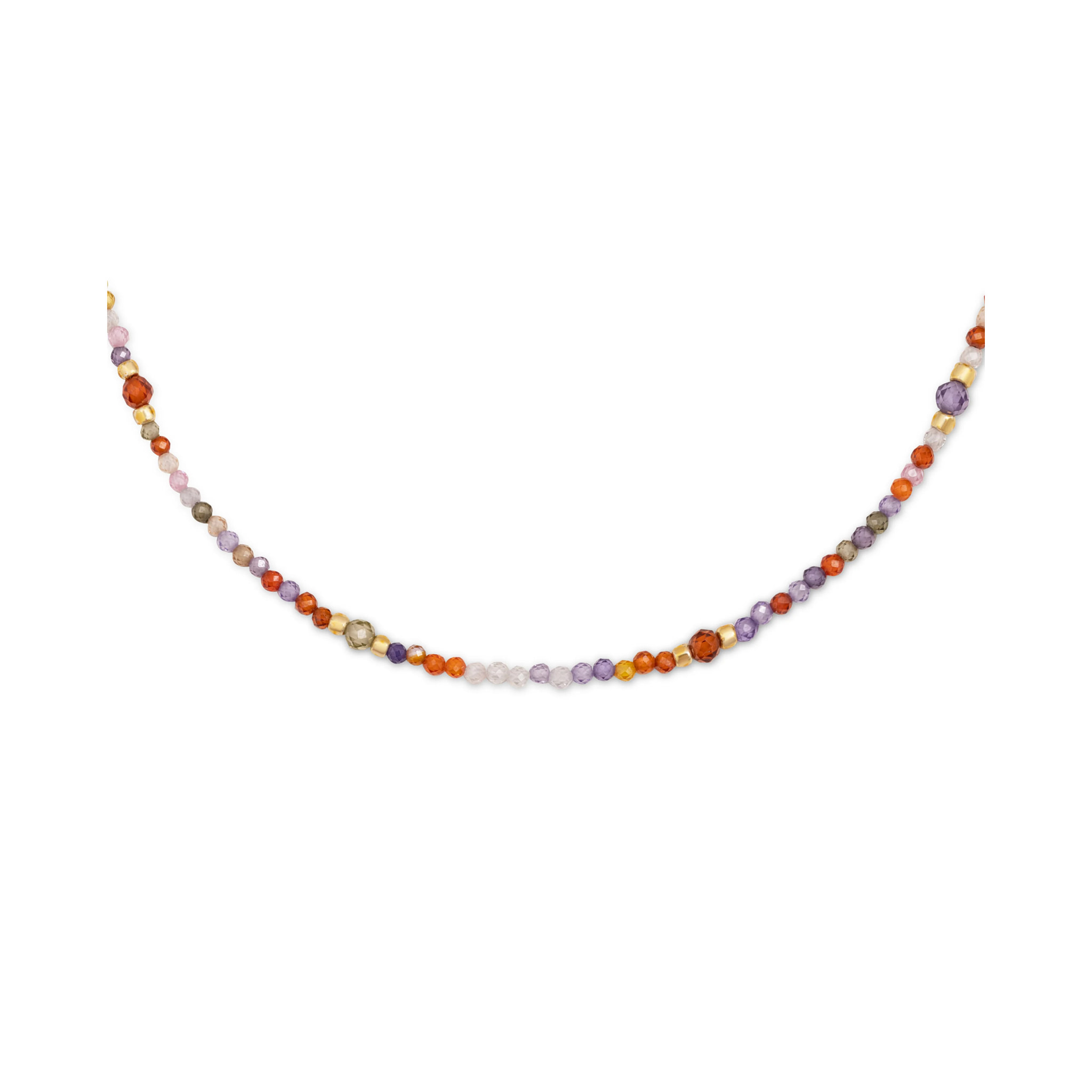 Collana Crystal Summer in Acciaio Placcato Oro