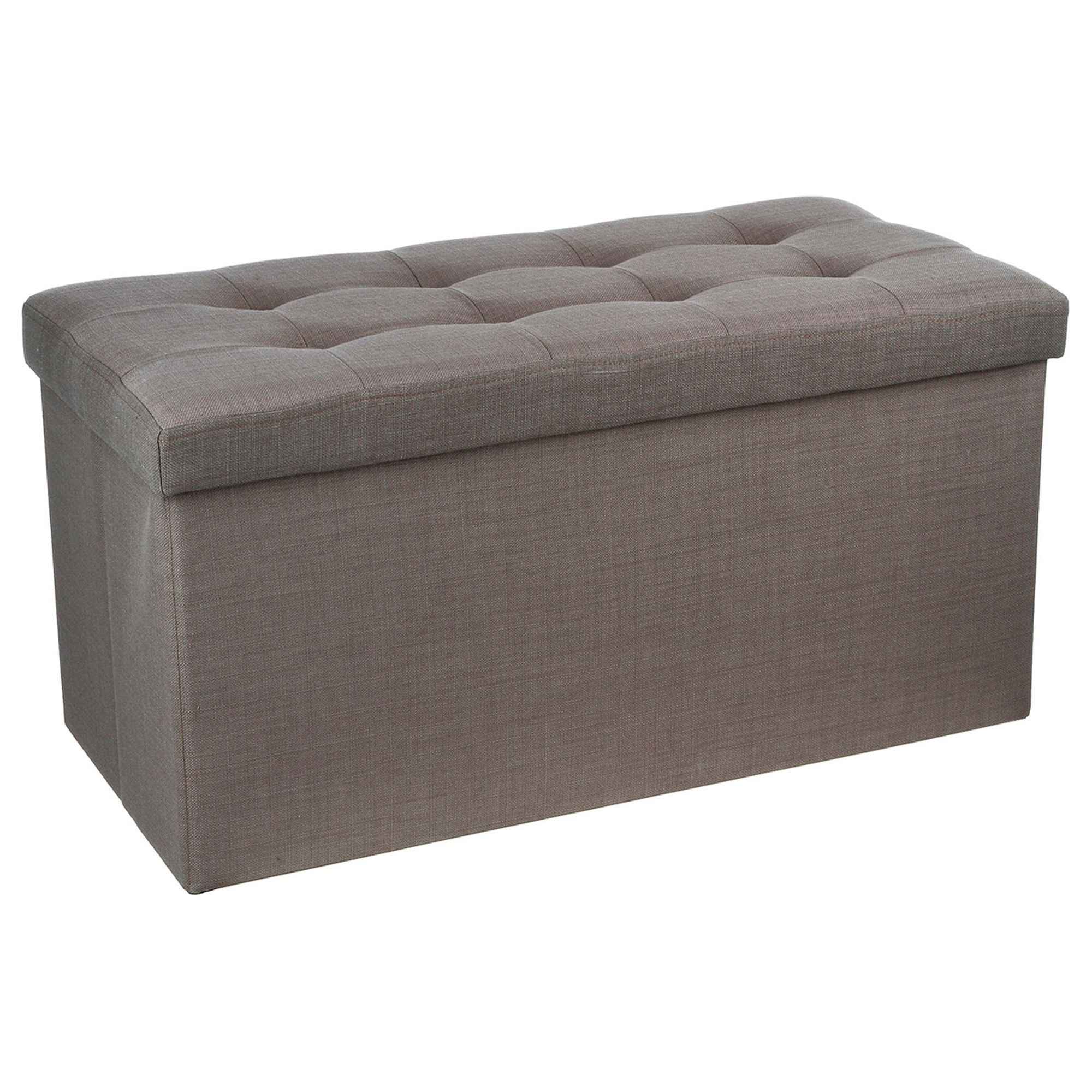 Puf plegable doble gris