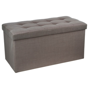 Puf plegable doble gris