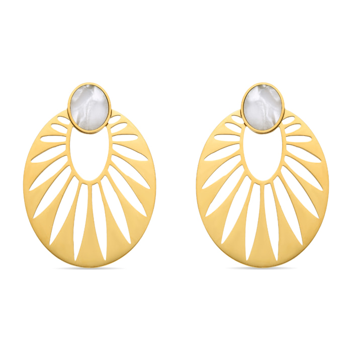 Pendientes Lux by Lux acabados oro 18k