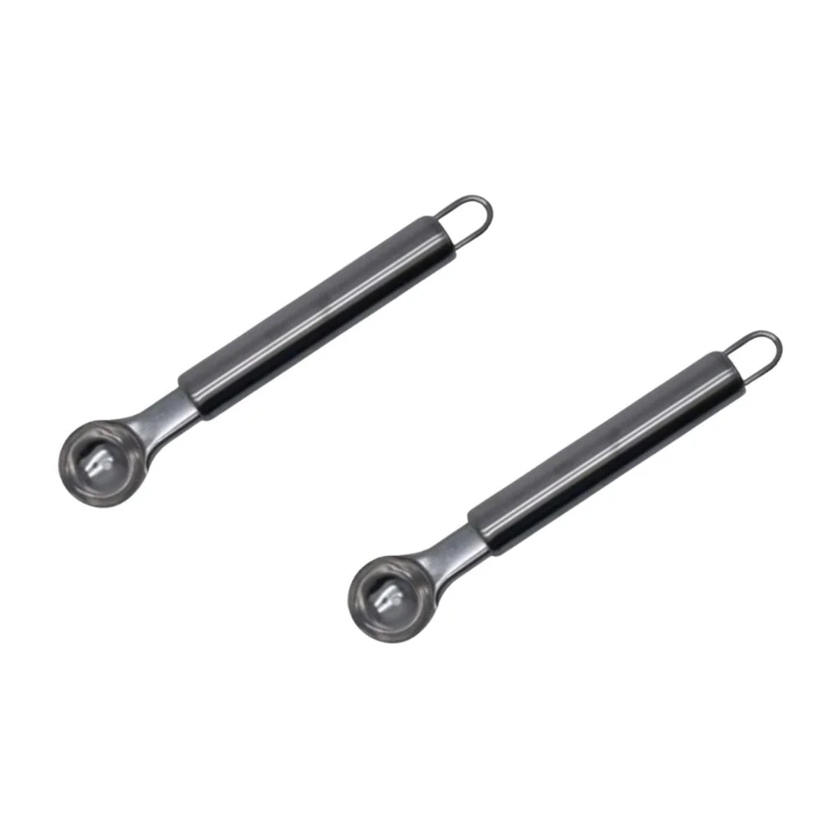Set de 2 ustensiles de cuisine cuillère à melon en inox Fackelmann Elemental