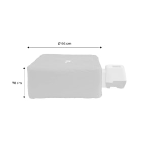 Housse de protection thermique pour SPA OSLO 6 places Ø 166 x 70cm