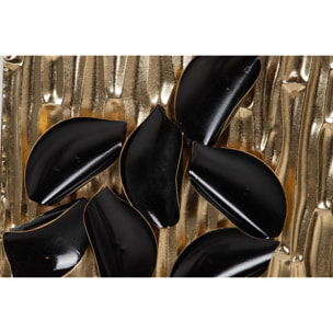Adorno Pared Metal Dorado Negro 63x5x126 Cm