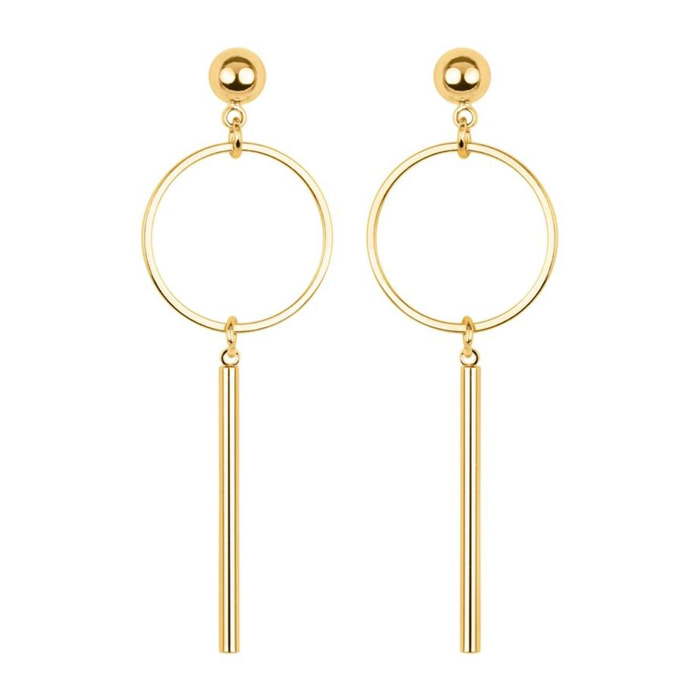 Pendientes Lux by Lux acabados en Oro Amarillo de 18 Kts