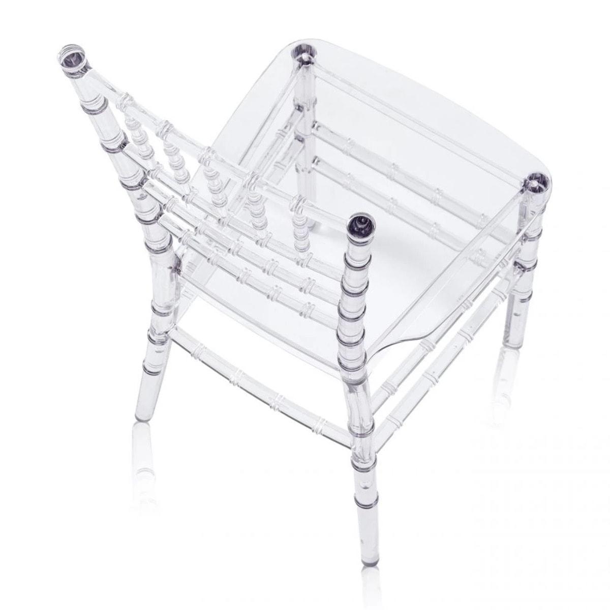 Pack 4 sillas de comedor Tyra Transparente