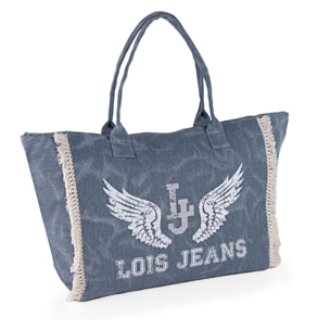 Bolso De Playa Lois Galwey Azul