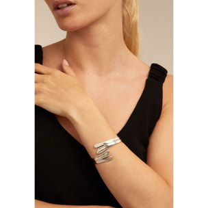 Pulsera Leaf me alone PLATEADO M