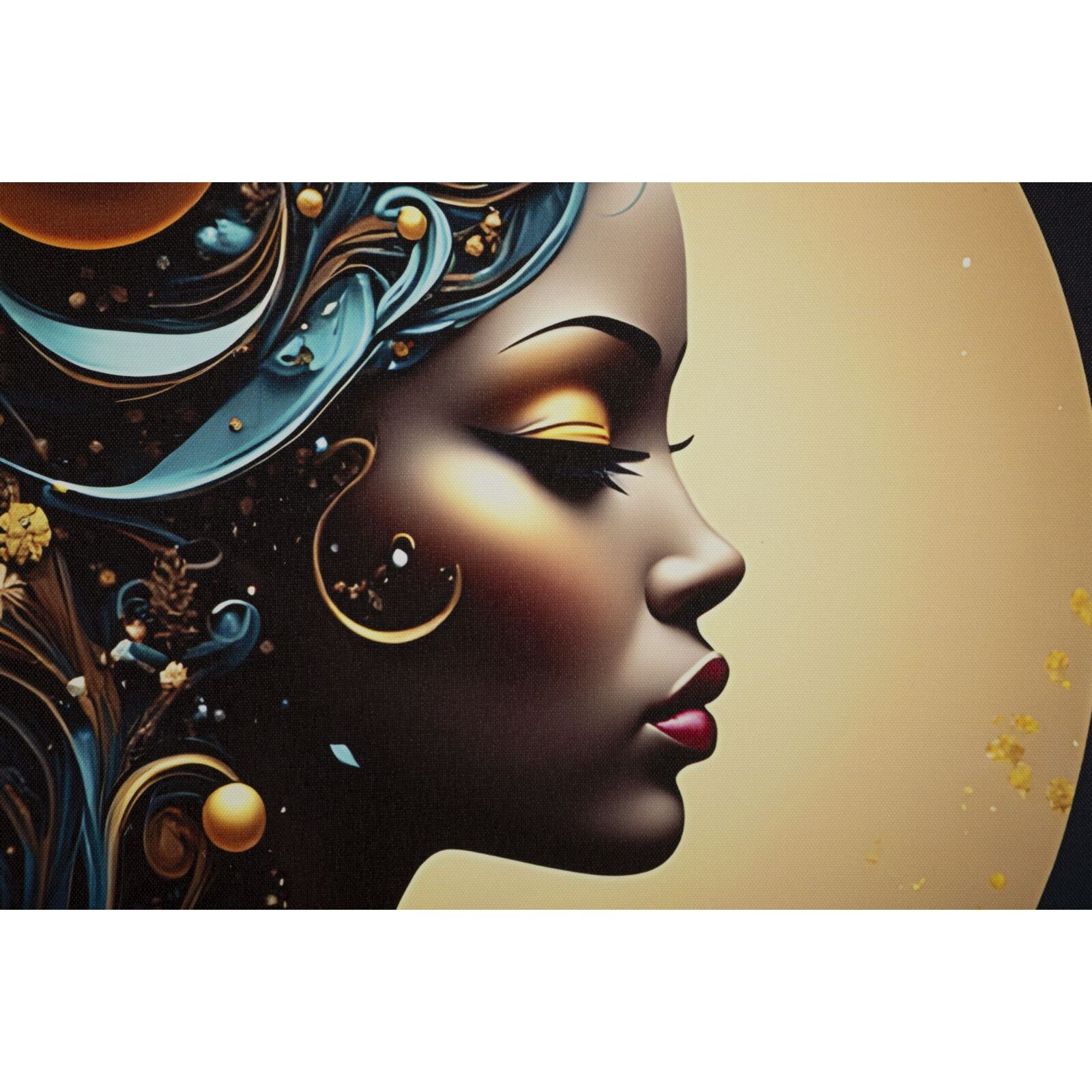 STAMPA C/LED SU TELA LACCATA C/CORNICE MINERVA -A- CM 60X3,5
X90