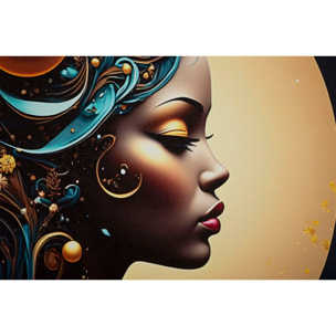 STAMPA C/LED SU TELA LACCATA C/CORNICE MINERVA -A- CM 60X3,5
X90