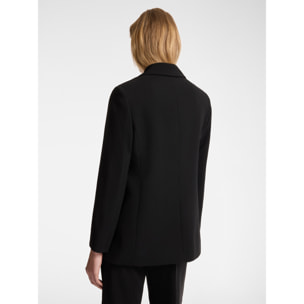Elena Mirò - Blazer monopetto in tessuto crêpe - Nero