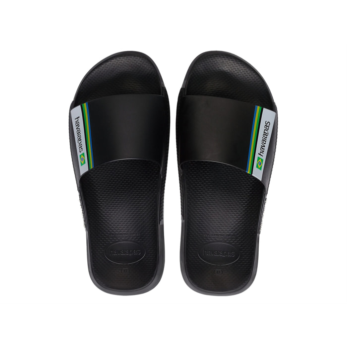 Ciabatte Havaianas Slide Brasil Nero