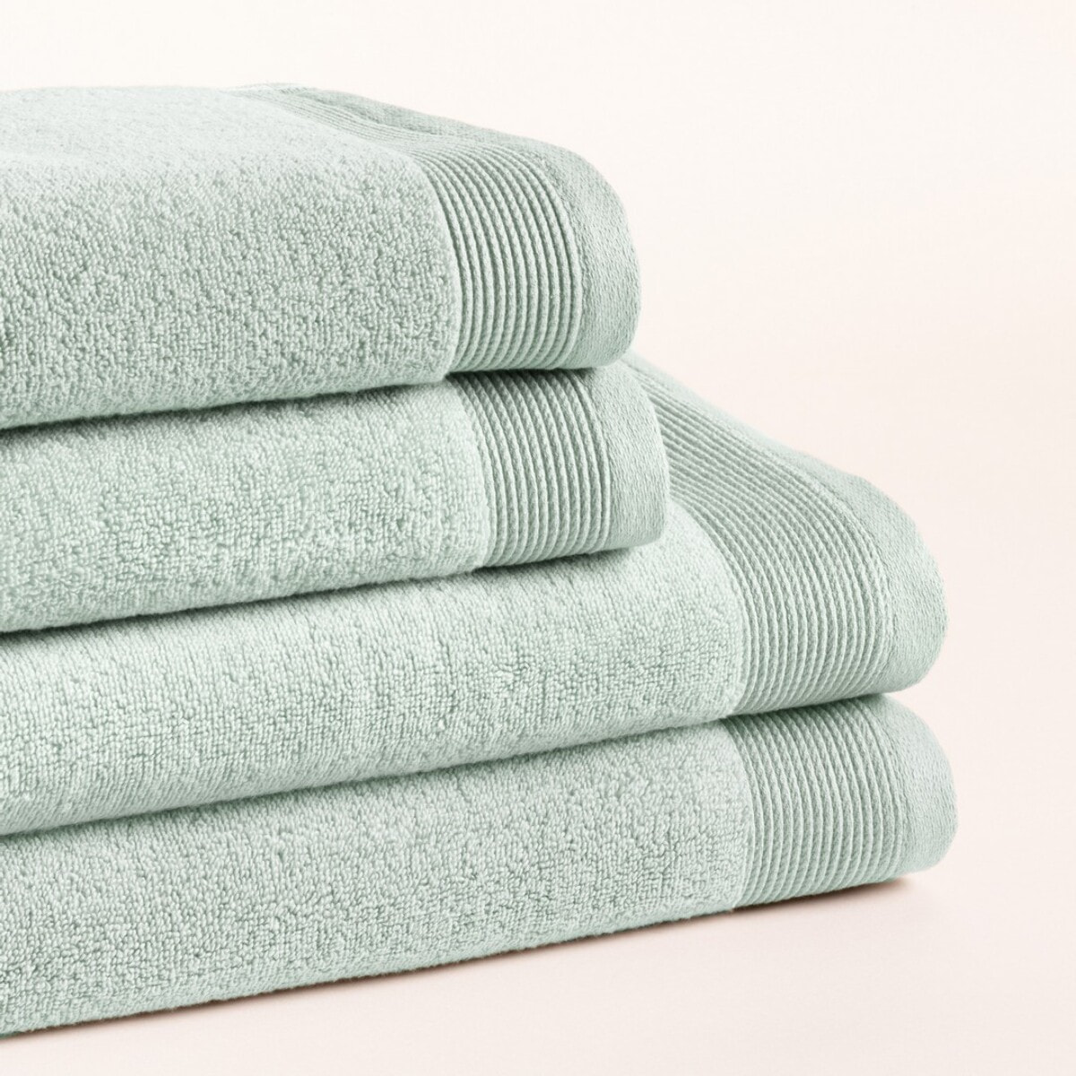 Set 4 Toallas Harmony Aqua - Zero Twist - 600 Gramos