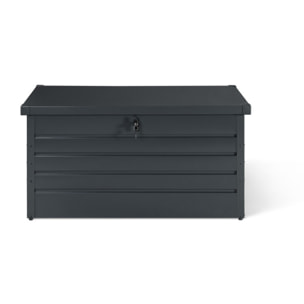 Coffre de jardin métal gris 350L