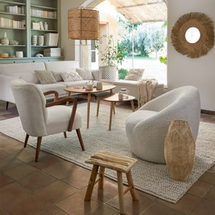 Lampe à poser "Kita" - bois H49 cm