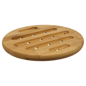 Dessous de plat rond 18cm bambou