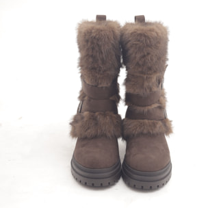 STIVALETTO FUR CINTURINI TESTA DI MORO