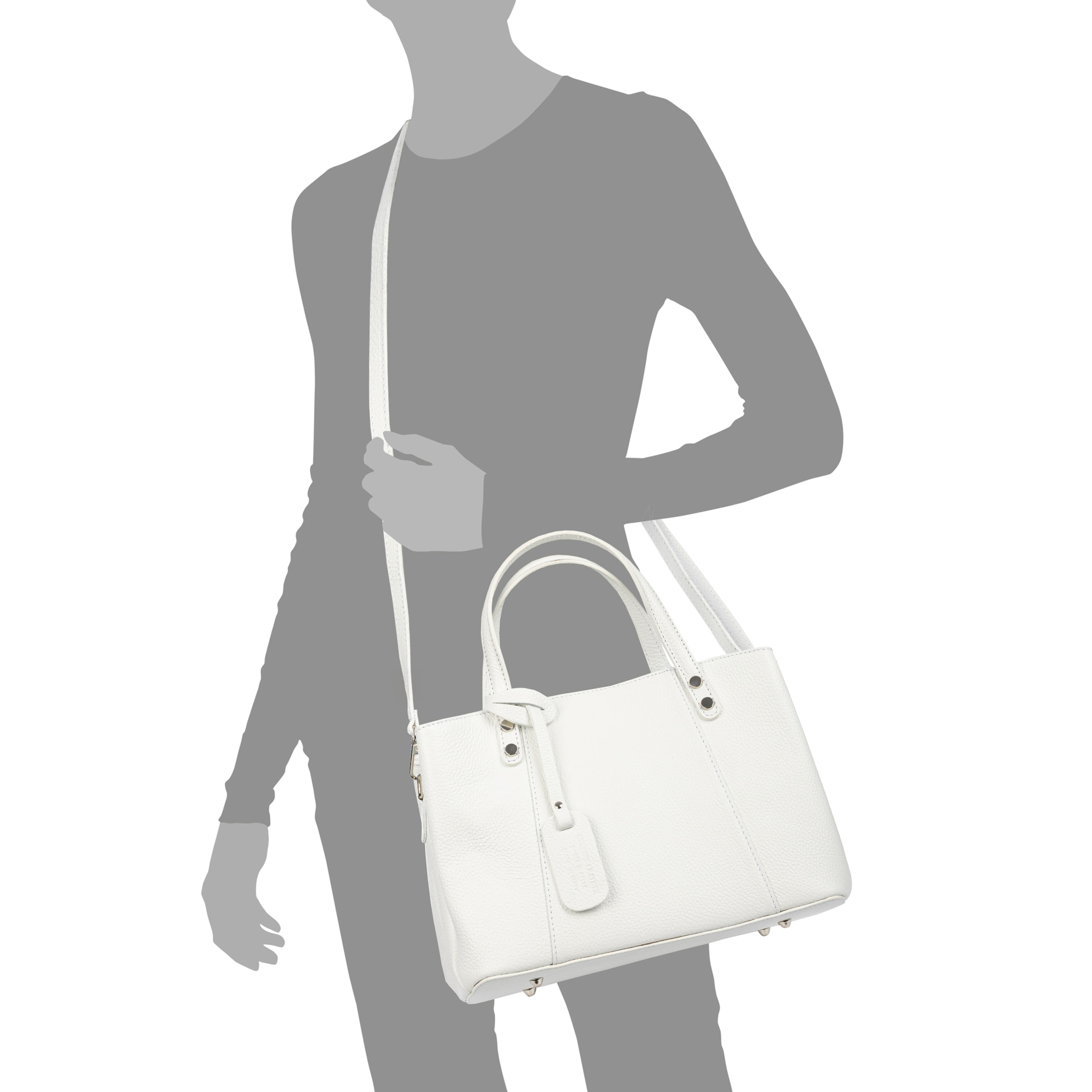 Bagnaria borsa tote donna. Vera pelle Dollaro.